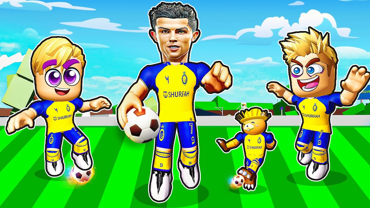 فيلم روبلوكس : قضينا يوم كامل مع عائلة رونالدو ⚽ ( ولكن من يمتلك مهارات كريستيانو 🤔 ) حماااس🔥 !!