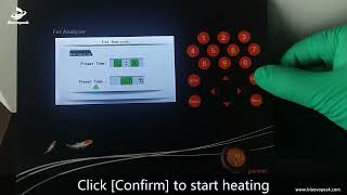 Parameters setting video of fat analyzer FTA406