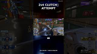 9z 2v4 Round - Utility Advantage in Tight Situation #Shorts #CS2