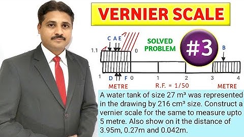 HOW TO DRAW VERNIER SCALE (PROBLEM 3) | UNIT : ENGINEERING SCALE @TIKLESACADEMYOFMATHS