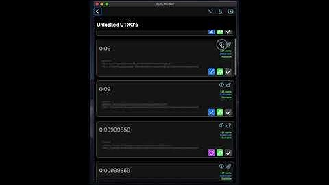 Fully Noded - Coin Control