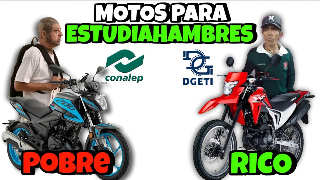 7 Motos para estudiantes POBRES y no TAN POBRES en 2025