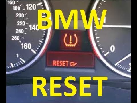 BMW Tire Pressure Warning Light Reset