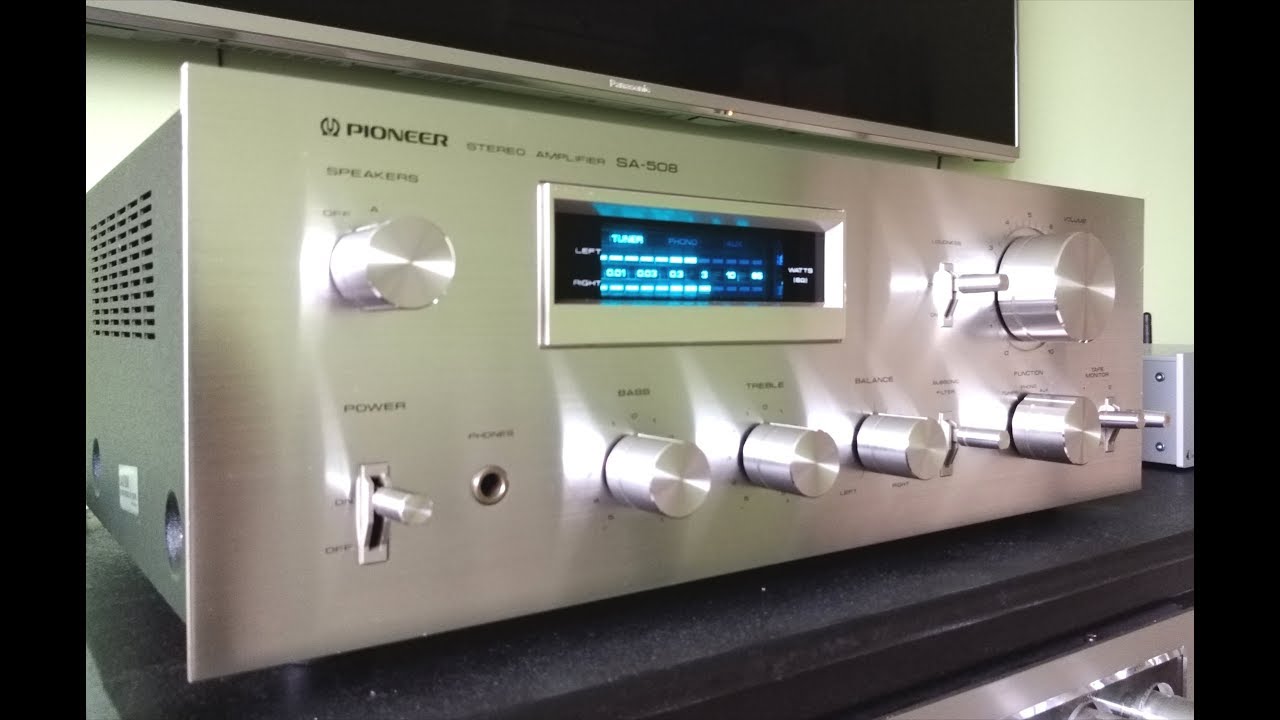 Pioneer SA-508 vintage amplifier test - YouTube