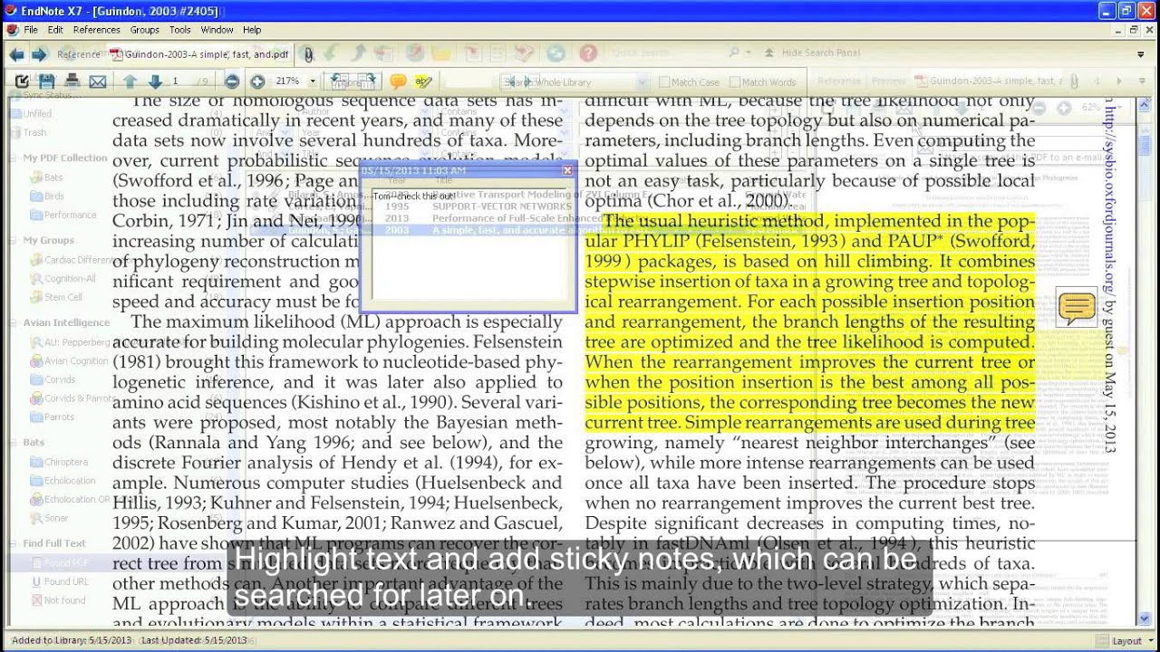 EndNote Overview - YouTube
