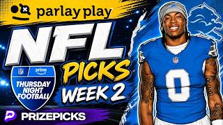 MY TOP NFL PICKS FOR THURSDAY NIGHT FOOTBALL | NFL WEEK 2 PARLAY PLAY PRIZEPICKS 9/17/2026
