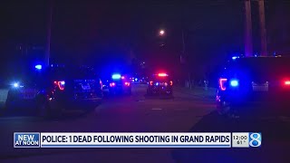 Police: 1 dead following shooting in Grand Rapids