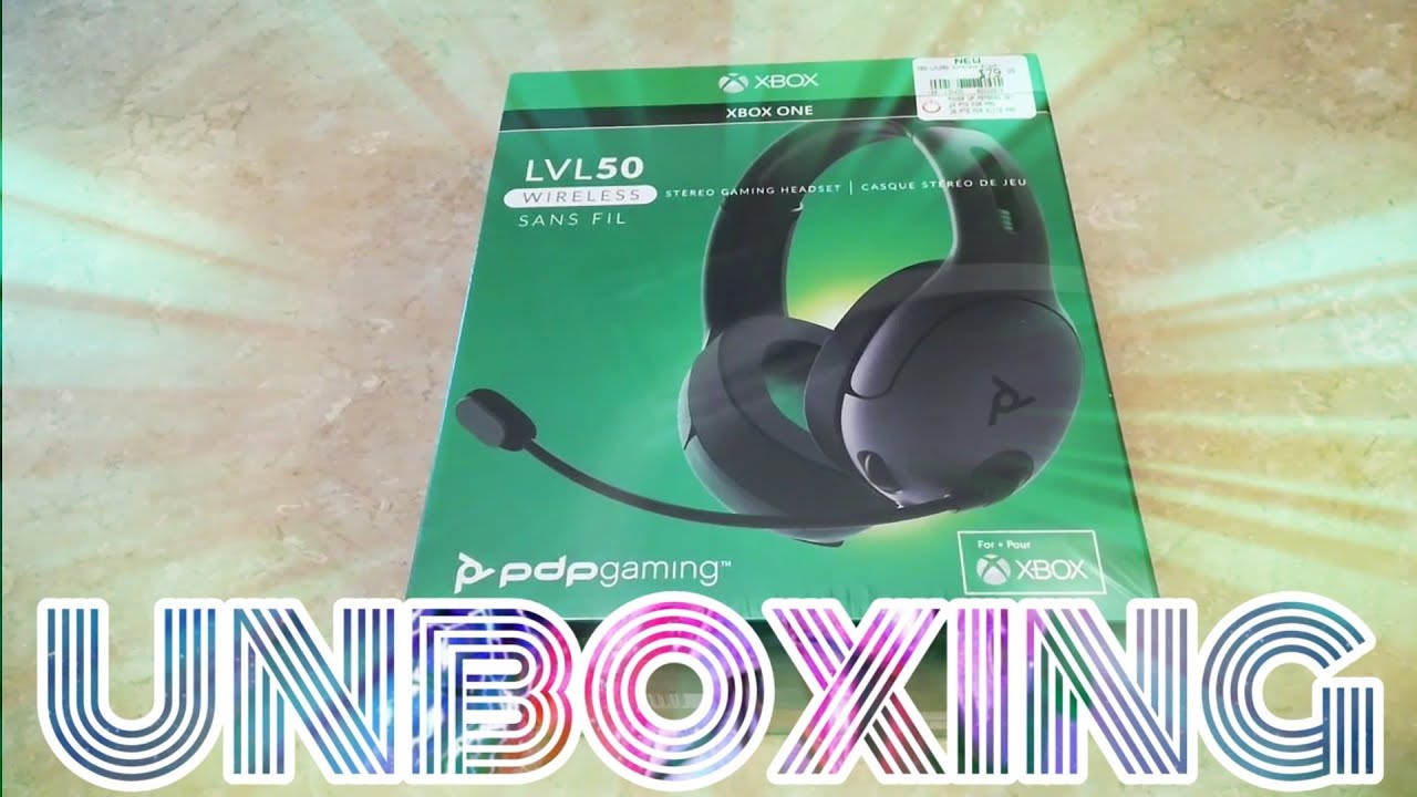 atmosfeer kan zijn ader PDP LVL50 Wireless Stereo Gaming Headset Unboxing For Xbox One - YouTube