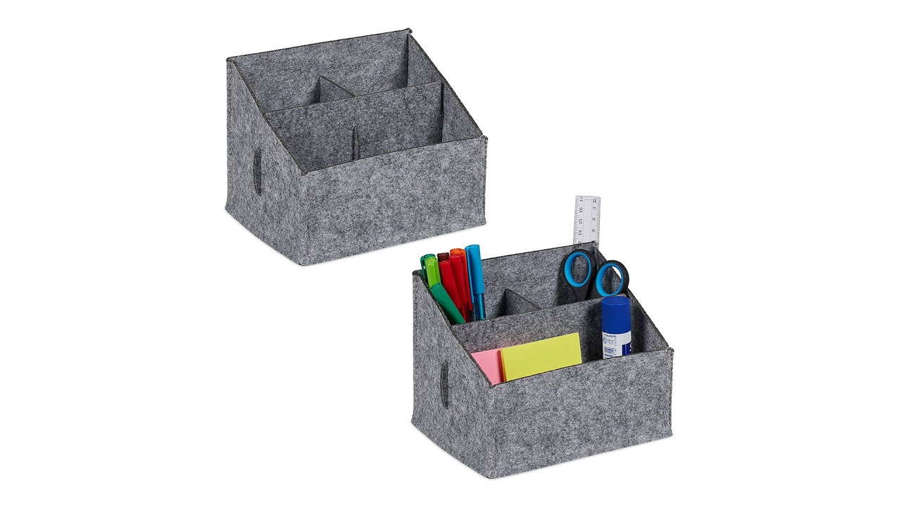 2er Set Schreibtisch Organizer aus Filz HIER kaufen