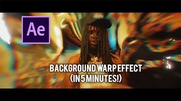 Trippy BACKGROUND WARP EFFECT (No Plugin Required) | Chief Keef - The Talk After Effects Tutorial