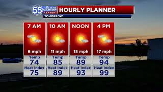 One more hot day Saturday, relief Sunday