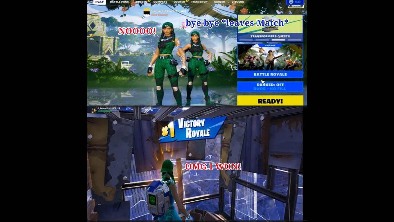 My Friend Left Me In The Beginning Of A Solo Duo Match And I Clutched ...