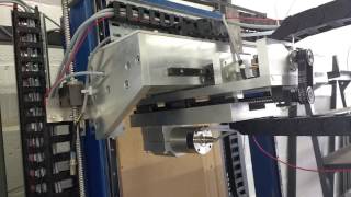 First test of my DIY CNC Router in the vertical position.