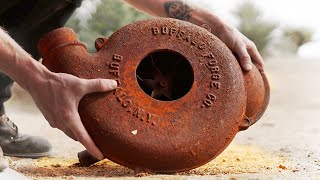 Rusty Gold | 100 Year Old Coal Forge Blower Full Restoration (Buffalo Forge Company)