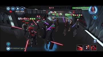 Traya/Nihilus/Talon/Sion/Savage (15% HP) vs. JMM/Jocasta/Depa/omi-JTG/KB (Protection up): 63 banners