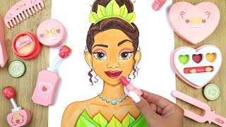 ASMR Makeup with WOODEN cosmetics for Princess Tiana