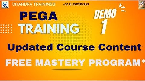 DEMO-1 || PEGA NEW BATCH  DEC-15 2025 | Detailed Discussion by Chandra -Check Desc
