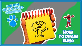 Jon Kim Blues Clues Drawing - How To Draw Elmo