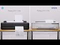 HP DesignJet T250 Plotter and the Epson SC-T3100