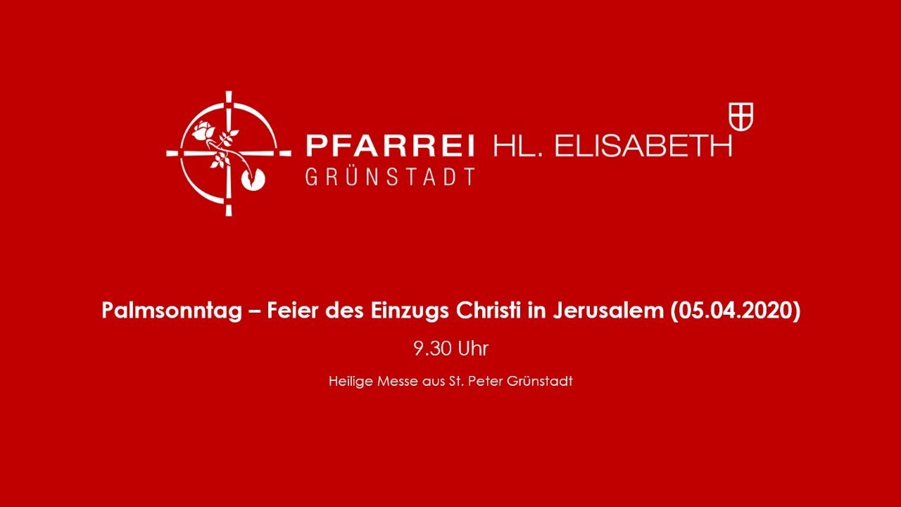 Gottesdienst am Palmsonntag - YouTube