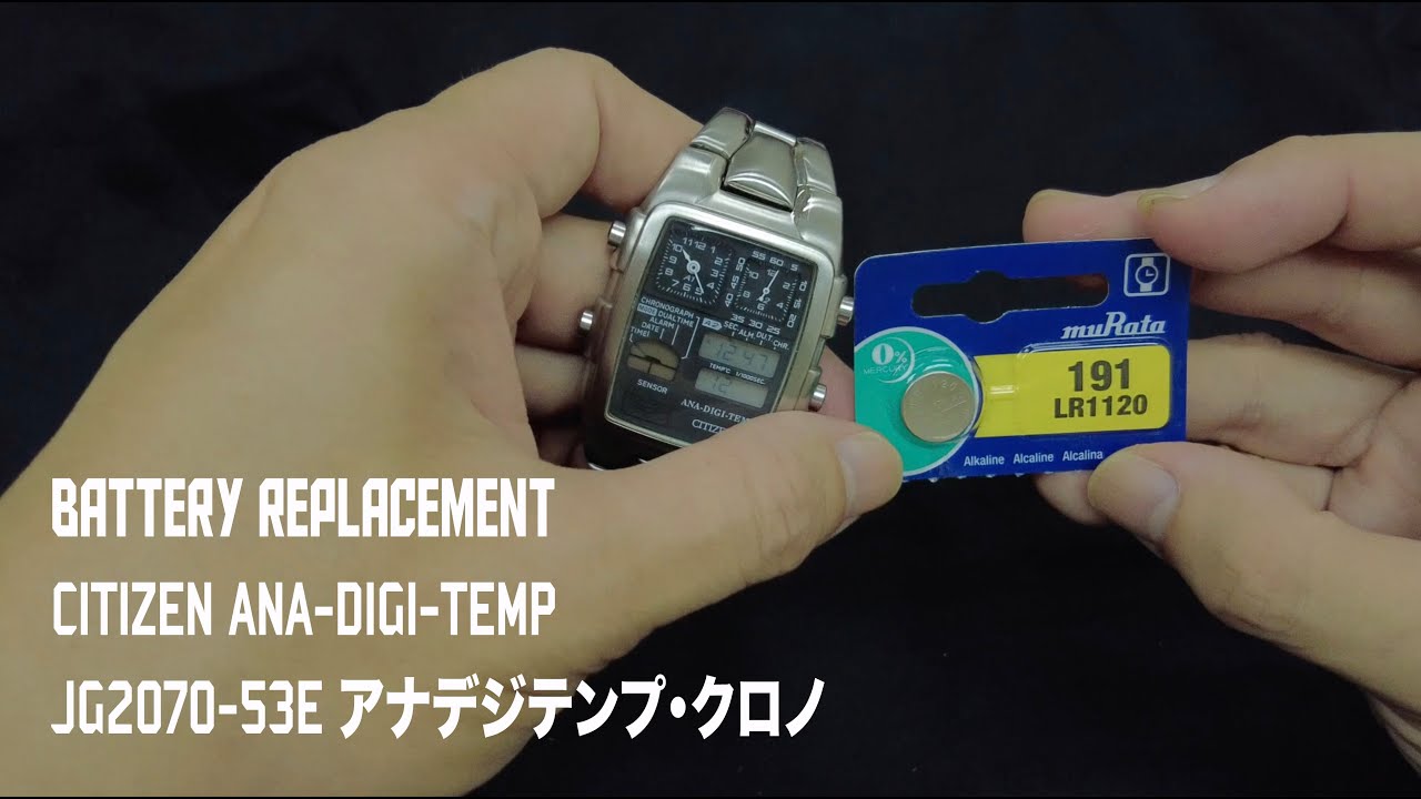 CITIZEN ANA-DIGI TEMP 電池交換すm 平錶論壇第七十五回：手錶換電系列 Battery Replacement CITIZEN