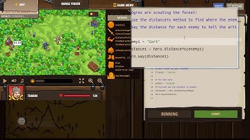CodeCombat - Backwoods Forest (Level Range Finder) - Bermain dan Belajar Python