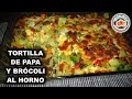 Tortilla de papa y brócoli al horno,  @COCIN-AR