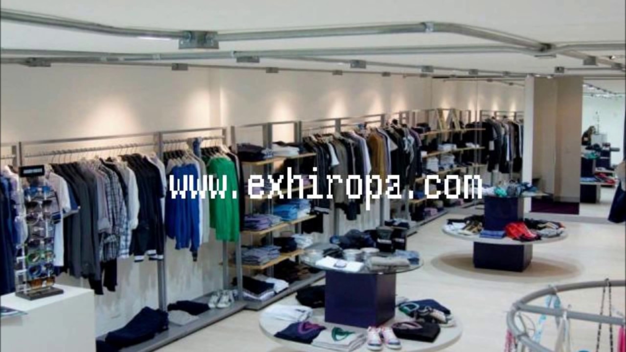 estantería para tiendas de ropa - YouTube