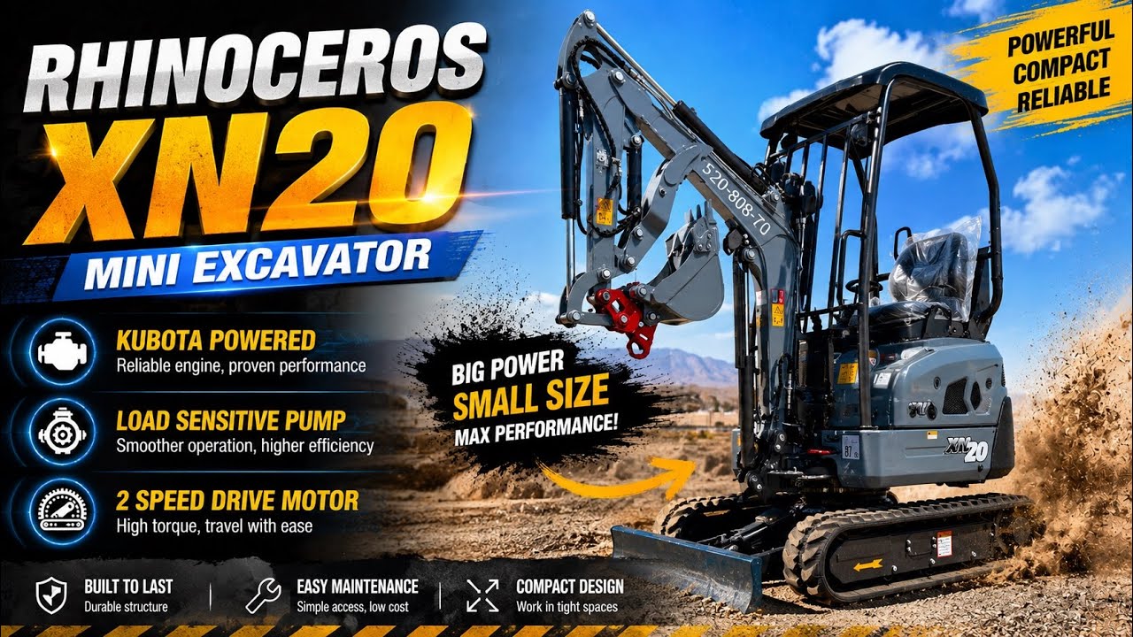 Best Compact Excavator for Small Jobs? Rhinoceros XN20 Review