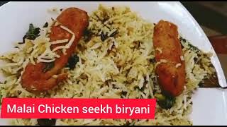 Malai Chicken Seekh Biryani Recipe (InEasyWay) by AYAT'S Kitchen