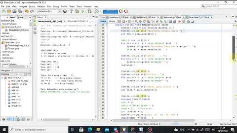 Sequensial dan Binary Search Java