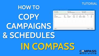 Save Time: Copying Campaigns and Schedules in COMPASS