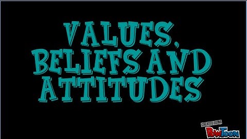 Values, Beliefs and Attitudes Definitions