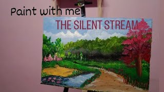 paint with me on a cardboard/ 