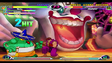 Marvel VS Capcom 2 (PS2) Iceman Ryu Cable Playthrough