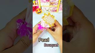 Diy aesthetic pearl ✨ bouquet 💐 #shorts #craft #diy