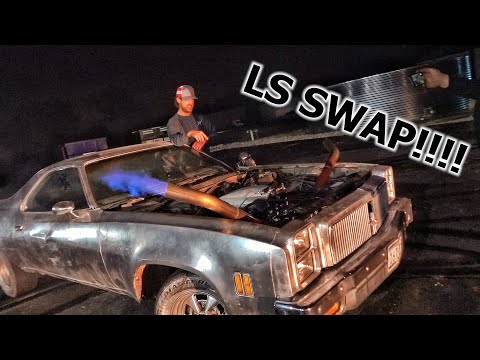 Cleetus Put a Nasty Race Motor in the El Chromino!!! My parking lot... destroyed...