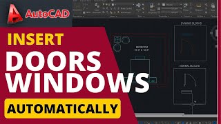 Dynamic Blocks for Doors & Windows | Align, Flip & Stretch Commands | Autocad Tips and Tricks