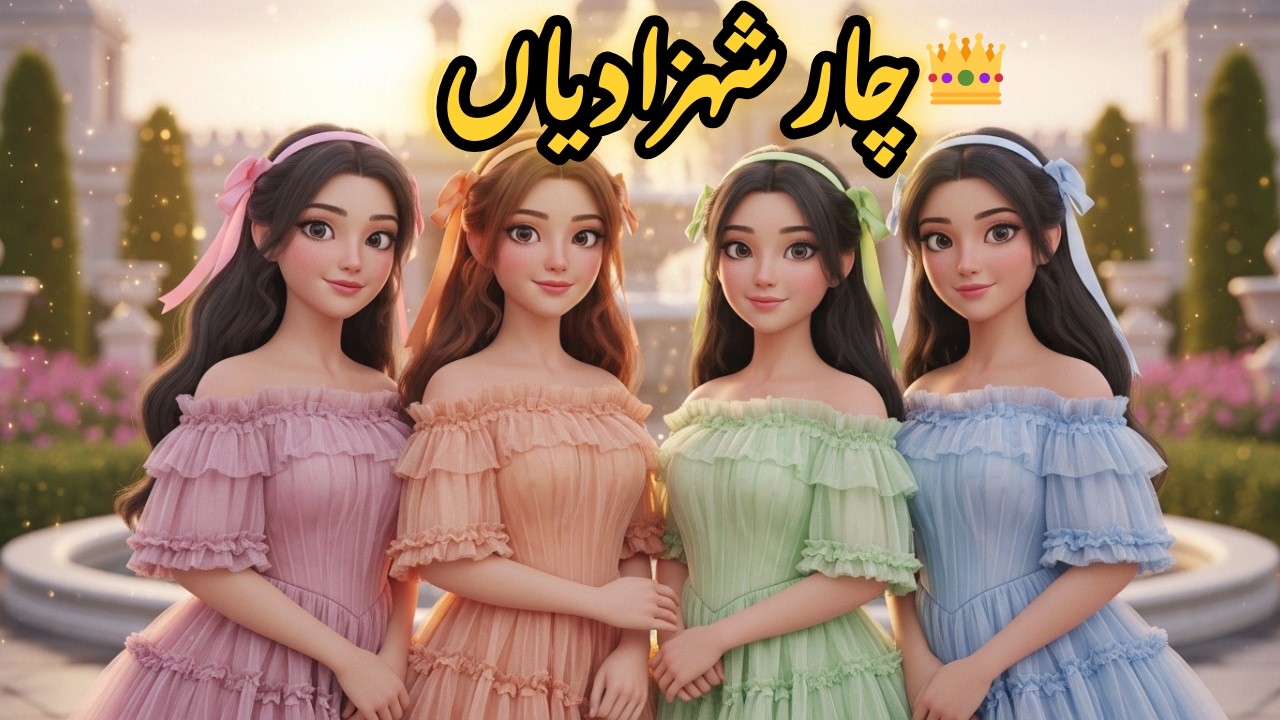 The four princess ❤️ | Urdu & Hindi story | #urdufairytale #fairytalesstory #urdustories