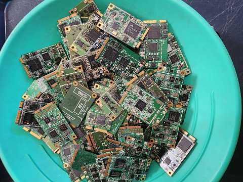 1 kilo of mini PCI cards   Gold Recovery & Refine