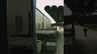 Transporting Bare Pipe To Get Coated