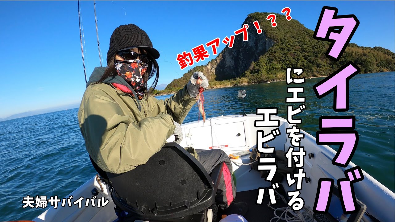 タイラバにエビを付けたら釣果アップするのか？#ミニボート釣り#アスボヤ