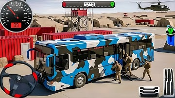 US Army Bus Driving Simulator 3D - Military Squad Transport Mission | Android Gameplay
