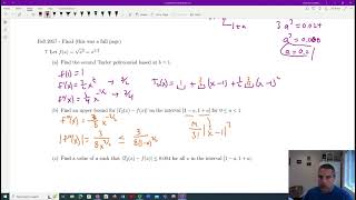 Taylor Error Bounds (Part 2): Given an error, find an interval.