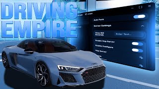 Best Driving Empire Script --- Auto Farm, Auto Race, Web Hook No Key Mobile Pc