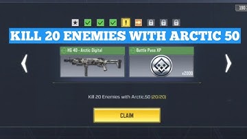 KILL 20 ENEMIES WITH ARCTIC 50 FRENZY KILLER CALL OF DUTY MOBILE COD MOBILE CODM