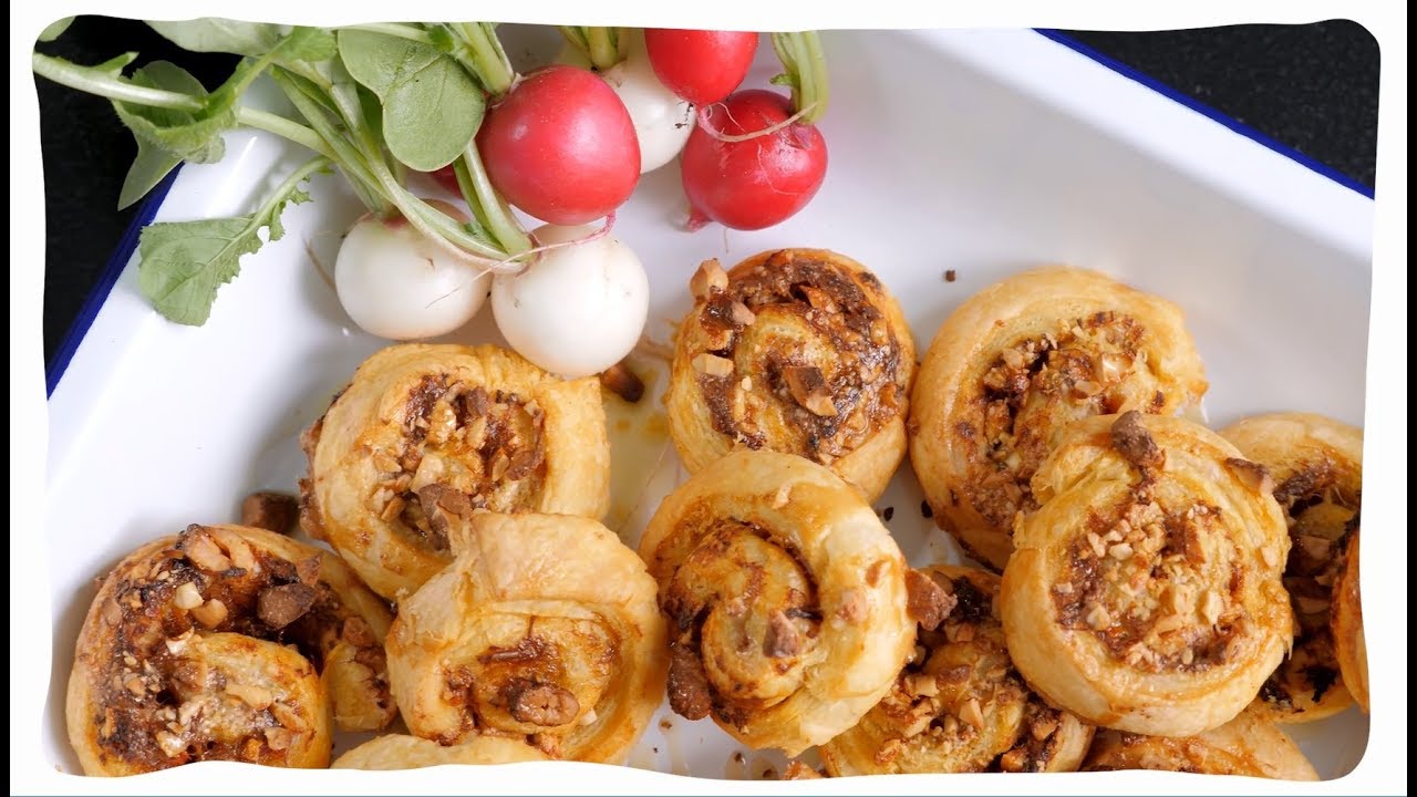 Sluoksniuotos tešlos užkandžiai