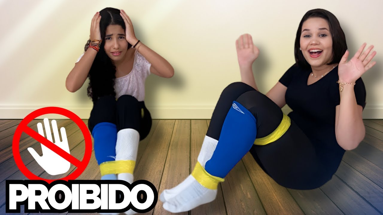 ESCAPE CHALLENGE WITH SOCKS/ DESAFIO DO ESCAPE COM ÁS MEIAS SEM ÁS MÃOS ...