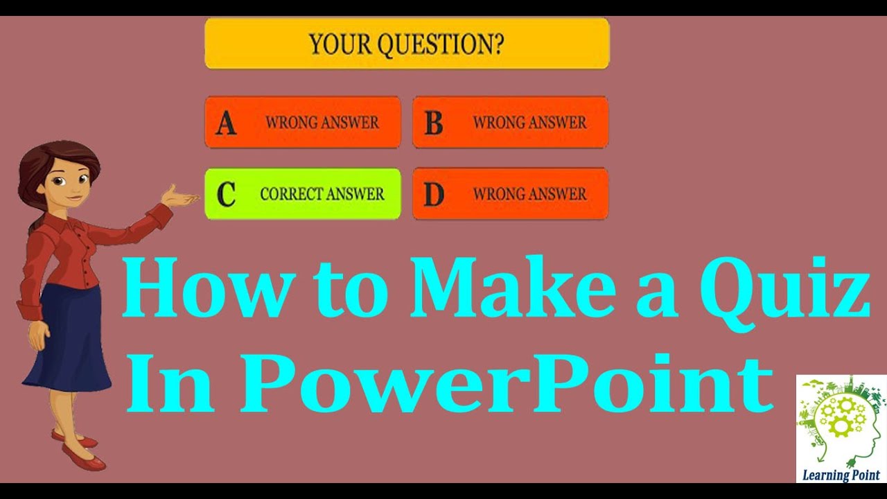 How to make easy a Quiz presentation on PowerPoint || Create on ...