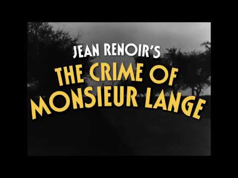 Trailer: The Crime of Monsieur Lange